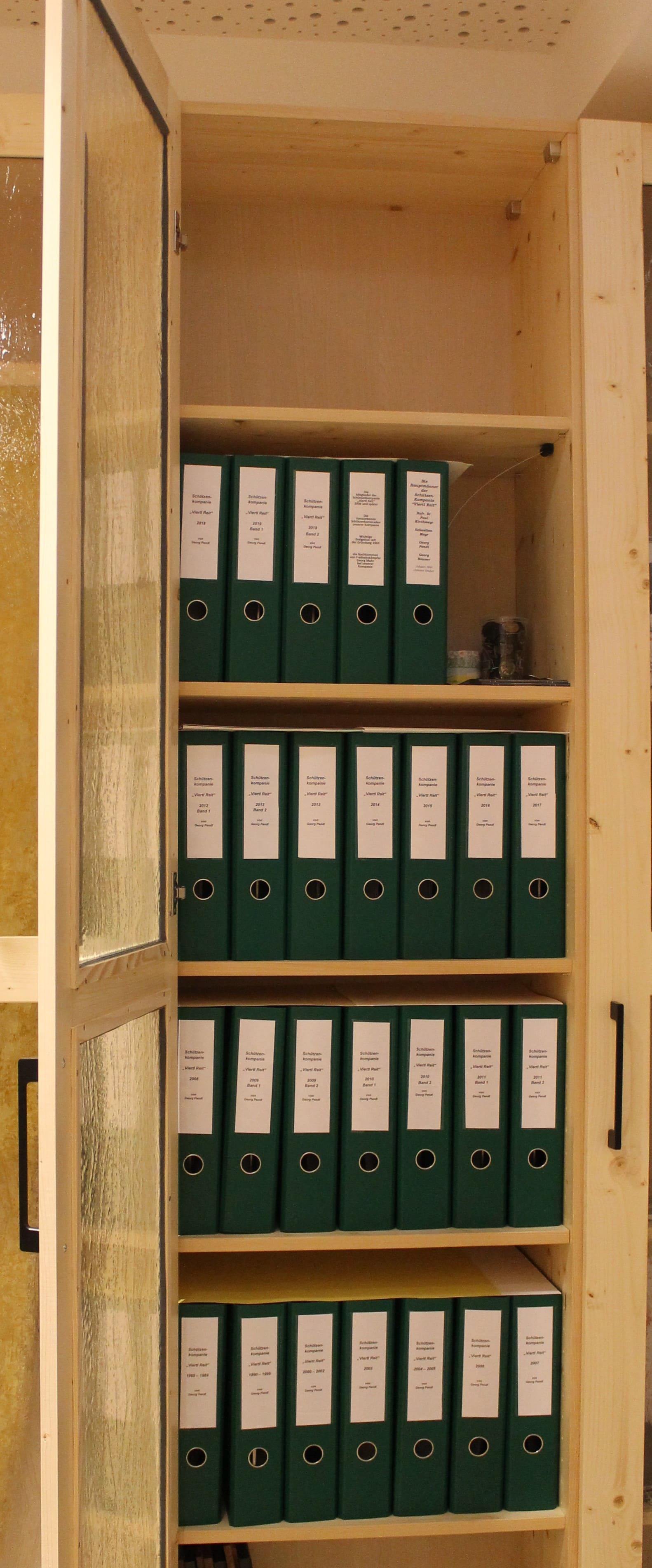 Foto der vielen Order der Chronik